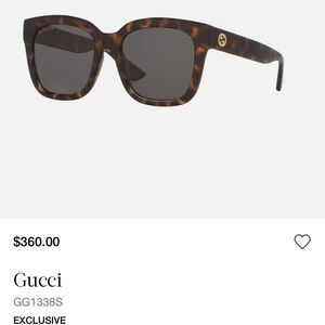 Gucci Brown Tortoise Sunglasses GS1338S